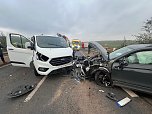 Unfall auf der B243 (Foto: S. Dietzel)