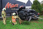 Schwerer Unfall auf der B4 (Foto: S. Dietzel)