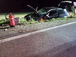 Autofahrer schwer verletzt (Foto: Silvio Dietzel)