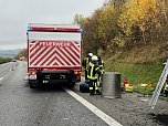 LKW Unfall auf der A38 (Foto: S. Dietzel) LKW Unfall auf der A38 (Foto: S. Dietzel)