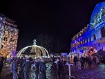 Lichterglanz im Sondersh&auml;user Schlosshof (Foto: Janine Skara)