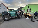 Unfall mit Radlader in Bielen (Foto: S. Dietzel)