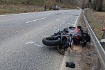 Motorradunfall bei Netzkater (Foto: S. Dietzel)