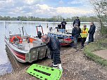 Bergung des vermissten Schwimmers heute Nachmittag (Foto: nnz)