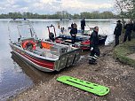 Bergung des vermissten Schwimmers heute Nachmittag (Foto: nnz)