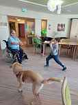Gemeinsames Zuhause von Bewohner und Tier - in Werther gibt es jetzt einen Therapiehund (Foto: Landhaus am Schlosspark)