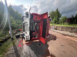 Unfall mit Feuerwehrauto (Foto: S.Dietzel)