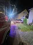 PKW-Brand in Heldrungen (Foto: Feuerwehr Heldrungen/Silvio Dietzel)