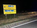 Unfall heute Nacht auf der B4 (Foto: S.Dietzel)