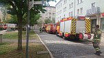 Feuerwehreinsatz in der Predigerstra&szlig;e in Nordhausen (Foto: agl)