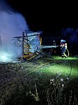 Laubenbrand in Allmenhausen (Foto: Feuerwehr Ebeleben/Silvio Dietzel)