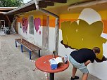 Graffitiprojekt im JuST in Sondershausen (Foto: Kreisjugendring Kyffh&auml;userkreis)