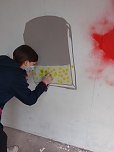 Graffitiprojekt im JuST in Sondershausen (Foto: Kreisjugendring Kyffh&auml;userkreis)