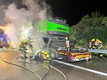 LKW-Brand auf der A38 (Foto: S.Dietzel/ Feuerwehr)