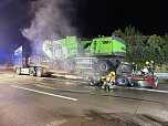LKW-Brand auf der A38 (Foto: S.Dietzel/ Feuerwehr)