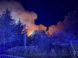 Wohnhaus in Flammen (Foto: S. Dietzel) Wohnhaus in Flammen (Foto: S. Dietzel)