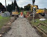 Bildergalerie der Grundhafte Instandsetzung Bahn&uuml;bergang am Gleisdreieck Siersleben (Foto:  Fotos: Thomas Fischer (MBB))