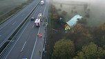 Schwerer Unfall auf der A38 (Foto: S. Dietzel)