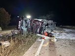 LKW-Unfall auf der Autobahn 38 (Foto: S.Dietzel) LKW-Unfall auf der Autobahn 38 (Foto: S.Dietzel)