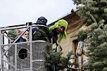 Große Freude bei kleinen Wichteln - Kita Kinder schmücken Weihnachtsbaum am Bad Langensalzaer Rathaus (Foto: Eva Maria Wiegand) Große Freude bei kleinen Wichteln - Kita Kinder schmücken Weihnachtsbaum am Bad Langensalzaer Rathaus (Foto: Eva Maria Wiegand)