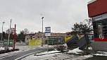 Der alte Rewe-Markt in Salza wird derzeit abgerissen. (Foto: vgf)