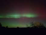 Polarlichter &uuml;ber Niedersalza, fotografiert von Dr. Steffen Sendig. (Foto: Steffen Sendig)