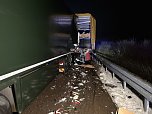 Ein Lkw-Unfall ereignete sich auf der A38. (Foto: Silvio Dietzel)