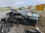 Schwerer Unfall mit drei Verletzten (Foto: S. Dietzel)