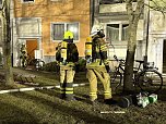 In einem Wohnblock in der Sundh&auml;user Stra&szlig;e war am Donnerstagabend ein Feuer ausgebrochen. (Foto: Silvio Dietzel)