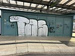 Graffiti-Schmiererei in Worbis (Foto: Stadt Leinefelde-Worbis)