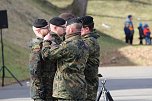 Verabschiedungsappell von Major Baumbach (Aufkl&auml;rungsbataillons 13 - Standort Gotha) auf dem Jahnplatz in Bad Langensalza (Foto: Eva Maria Wiegand)