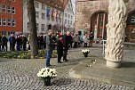 Gedenken zum 81. Jahrestag der Bombardierung Nordhausens auf dem Rathausplatz (Foto: agl)