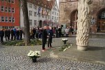 Gedenken zum 81. Jahrestag der Bombardierung Nordhausens auf dem Rathausplatz (Foto: agl)