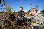 Bei der Baumpflanzaktion bei Rothes&uuml;tte halfen auch viele Familien mit.  (Foto: ssc)
