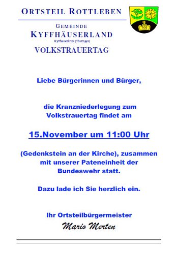 "Ihr Standpunkt interessiert" und Kranzniederlegung (Foto: Privat)