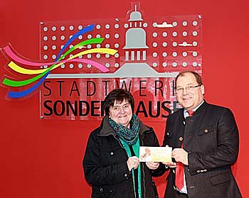 Energiegutschein  aus dem Advents-Los-Kalender (Foto: Stadtwerke Sondershausen)