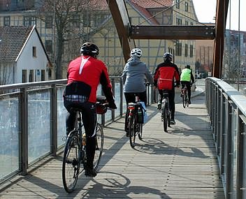 Radtour und Wochenmarkt (Foto: Karl-Heinz Herrmann)