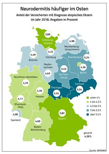 Neurodermitis in Thüringen weit verbreitet (Foto: Barmer)