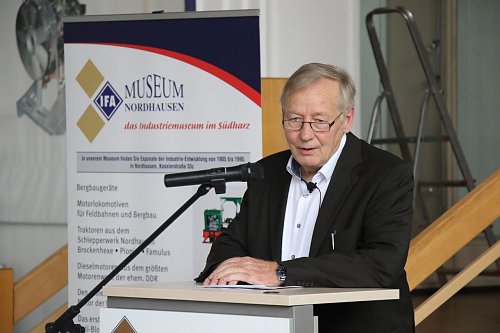 Eine Geschichte in der Geschichte - Hans-Georg Franke blickte auf zehn Jahre IFA-Museum zur&uuml;ck (Foto: agl)