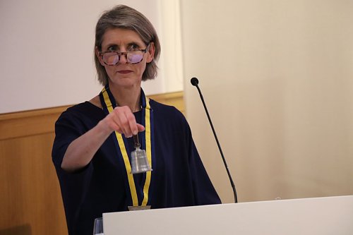 Manuela Kahle ist für 2023/23 Präsidentin der Nordhäuser Rotarier (Foto: agl)