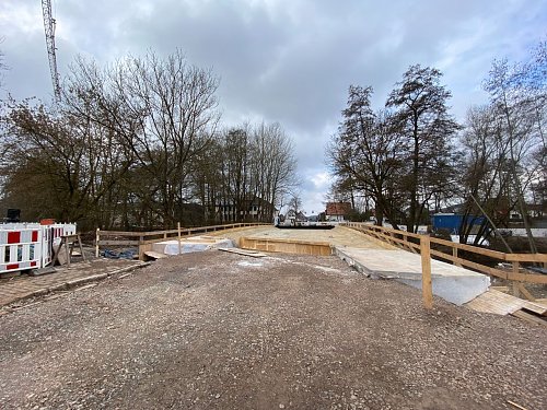 Neubau der Br&uuml;cke in Krimderode (Foto: vgf)