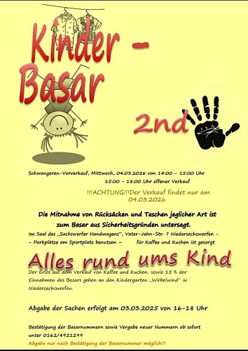 Am 4. M&auml;rz ist Kindersachenbasar in Niedersachswerfen. (Foto: Katrin Teichmann)