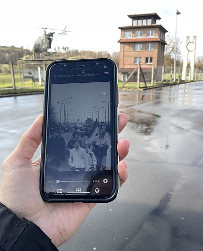 Der Audioguide ist offline auf dem eigenen Smartphone nutzbar. (Foto: Grenzlandmuseum)