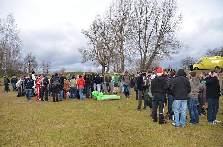 Eisbaden am Kiesteich (Foto: FHN) Eisbaden am Kiesteich (Foto: FHN)