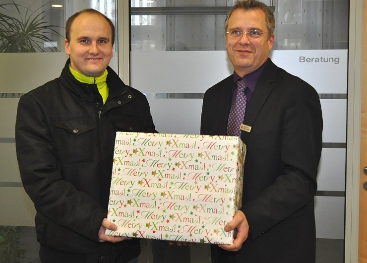 &Uuml;bergeben (Foto: privat)