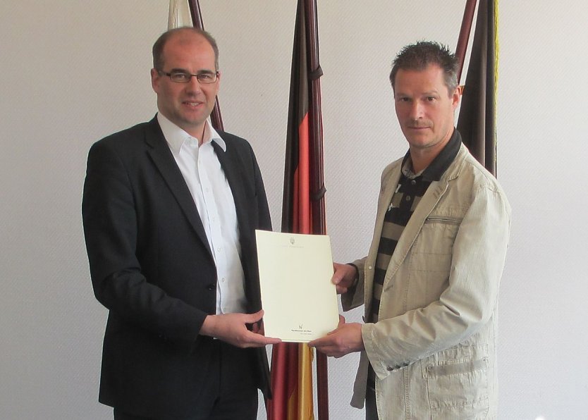 &Uuml;bergeben (Foto: privat)