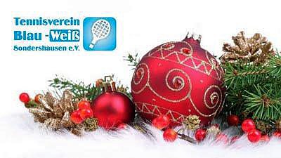 Letzte Weihnachtsgr&uuml;&szlig;e (Foto:  Tennisverein Blau-Wei&szlig; Sondershausen e. V.)