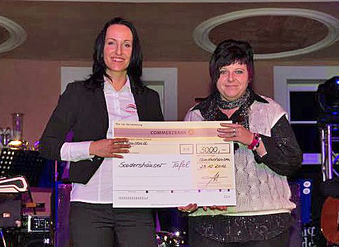 Scheck für die Sondershäuser Tafel (Foto: Martin Ludwig) Scheck für die Sondershäuser Tafel (Foto: Martin Ludwig)