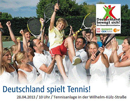 Deutschland spielt Tennis! (Foto: Tennisverein Blau-Wei&szlig; Sondershausen e. V.)