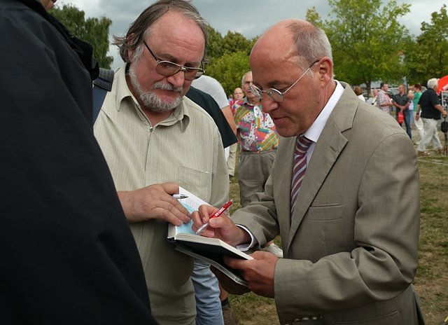 Gregor Gysi in Leinefelde (Foto: Ilka K&uuml;hn)